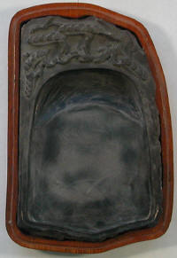 Hand-carved Natural Stone 5 3/8" W x 8 1/2" H