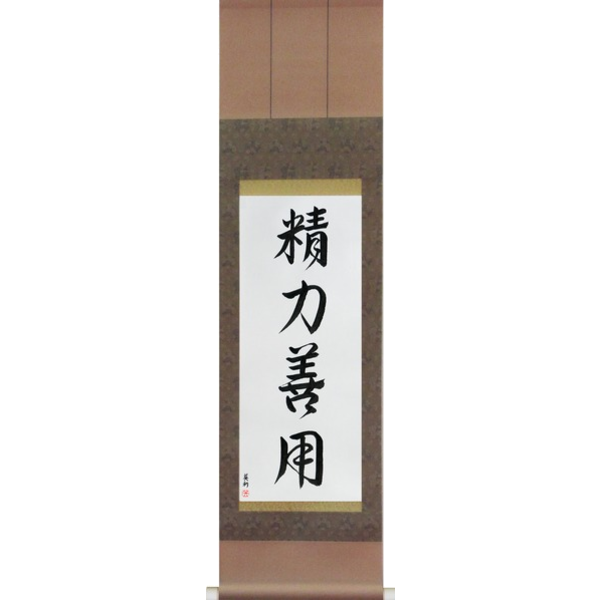 seiryoku zen’you Japanese Scroll by Master Eri Takase Maximum Efficiency Minimum Effort 