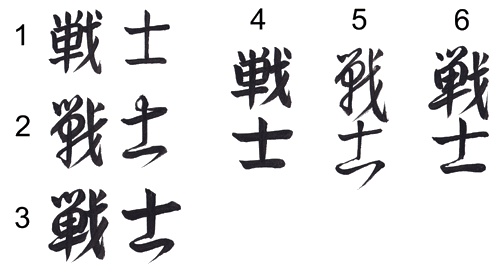 How to Write Kelly Meaning Warrior in Kanji